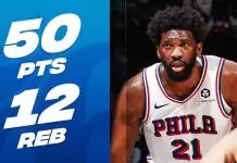 Joel Embiid drops 50 points as Sixers edge Wizards