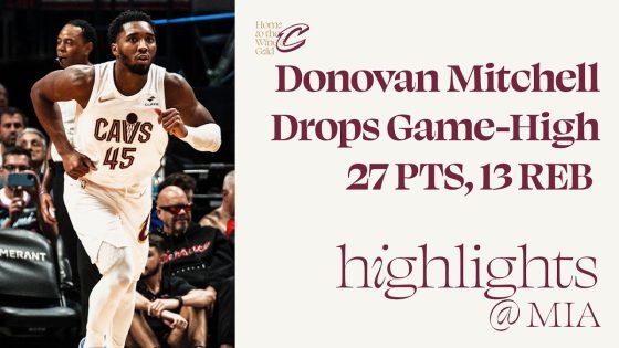 Donovan Mitchell guides Cavaliers to victory over Heat