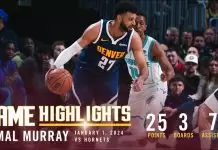 Jamal Murray guides Nuggets to victory over struggling Hornets