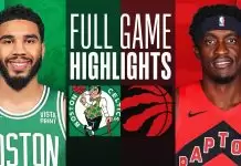 Celtics complete regular season sweep against Raptors