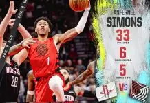 Anfernee Simons guides Trail Blazers to overtime victory against Rockets