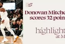 Donovan Mitchell’s 32 points propel Cavaliers to victory over Bucks