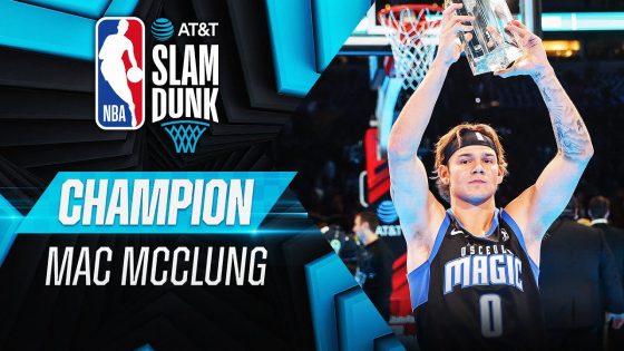 Mac McClung repeats as champion, outduels Jaylen Brown in 2024 Slam Dunk Contest