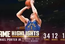 Porter Jr. and Jokic propel Nuggets over Trail Blazers