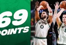 Tatum and Porzingis combine for 69 points as Celtics edge Wizards