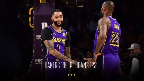 D’Angelo Russell leads Lakers to comfortable win over Pelicans
