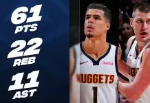 Porter Jr. and Jokic combine for 61 points as Nuggets beat Knicks