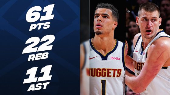 Porter Jr. and Jokic combine for 61 points as Nuggets beat Knicks
