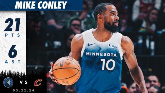 Mike Conley guides Timberwolves to victory over Cavaliers