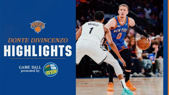 Donte DiVincenzo’s 31-point outburst propels Knicks to win over Nets
