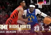 Jackson, Gordon lead Nuggets to narrow win over Trail Blazers