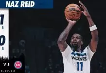 Reid and McDaniels lead Timberwolves past Pistons