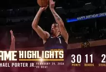 Michael Porter Jr. guides Nuggets to victory over Heat
