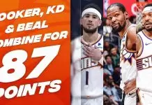 Booker, Durant, Beal combine for 87 points as Suns dominate short-handed Clippers