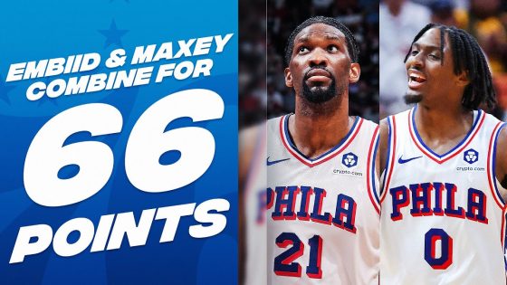 Maxey, Embiid combine for 66 points as 76ers edge Heat in thriller