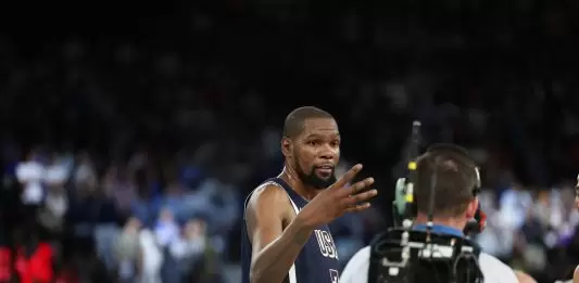 Derrick White on Kevin Durant: “Olympic KD is so cold”