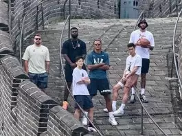 Tatum, Doncic, Williamson, Banchero visit Great Wall of China