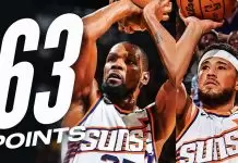 Booker, Durant combine for 63 points as Suns narrowly beat Lakers