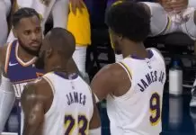Bronny James reflects on first game playing with LeBron