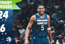 Edwards, Randle lead Timberwolves past Raptors in home opener