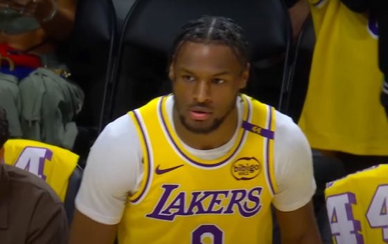 JJ Redick reacts to Bronny James’ career night