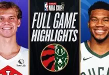 Giannis Antetokounmpo leads Bucks to win Over Raptors in NBA Cup
