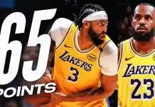 Davis, James combine for 65 points in Lakers’ win over Raptors