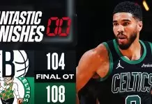 Jayson Tatum’s 33 points power Celtics over Nets in overtime thriller