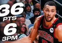 LaVine erupts with 36 points as Bulls stun Celtics