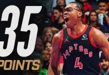 Barnes scores career-high 35 points as Raptors defeat Pacers in NBA Cup