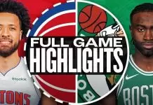 Brown, Porzingis propel Celtics past Pistons in high-scoring victory