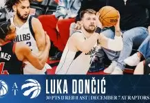 Doncic, Irving, Thompson combine for 79 points as Mavericks outlast Raptors