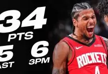 Jalen Green scores 34 as Rockets overpower short-handed Nuggets
