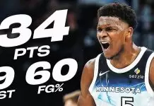 Edwards shines with 34 points as Timberwolves dominate Nuggets