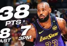 James erupts for 38 points as Lakers defeat Trail Blazers in thriller