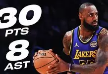 James breaks Jordan’s record as Lakers dominate Hawks
