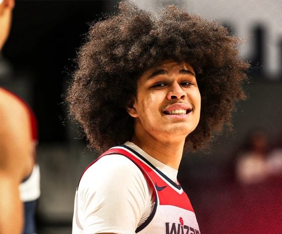 Jordan Poole: Kyshawn George has been establishing himself as a physical defender