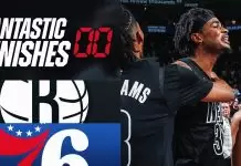 Nic Claxton’s put back at the buzzer beats Philly to push Nets into play-in mix