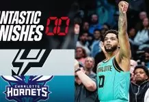 Hornets snap losing streak with last-second win over Spurs