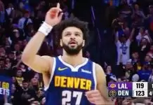 Nuggets edge short-handed Lakers in high-scoring battle