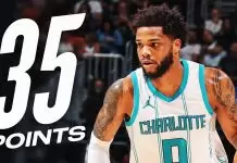 Bridges drops 35 as Hornets edge Heat in comeback win