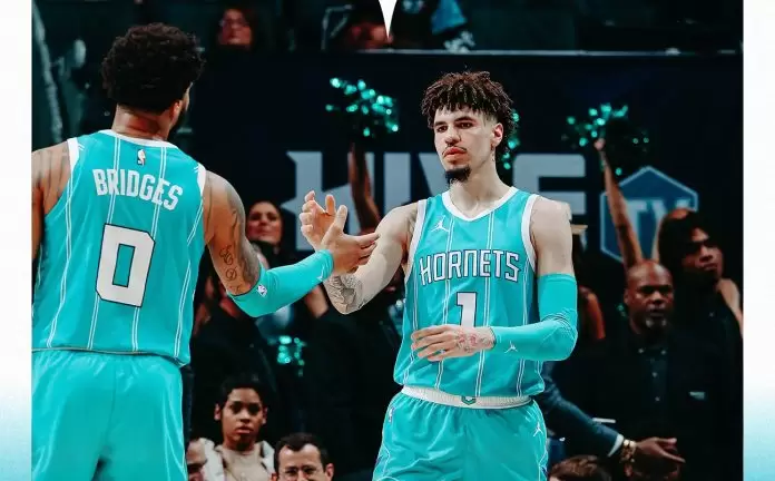 Miles Bridges and LaMelo Ball