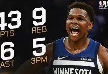 Edwards drops 43 points as Timberwolves edge Lakers in Game 4