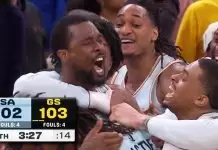 Barnes sinks Warriors at the buzzer as Spurs escape with road win