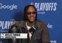 Myles Turner on Pacers’ Game 2 win: “Basketball gods were blessing us”