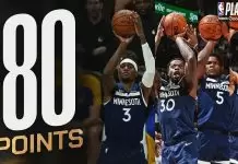 Timberwolves throttle short-handed Warriors to even series in Game 2