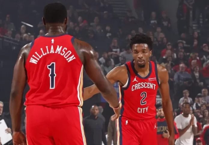 Zion Williamson and Herb Jones