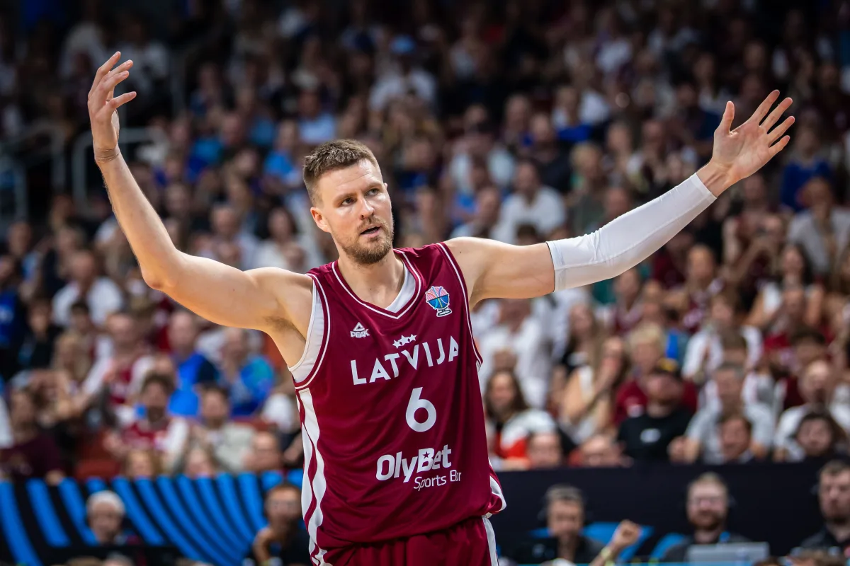 Kristaps Porzingis lifts Latvia past Estonia with clutch performance