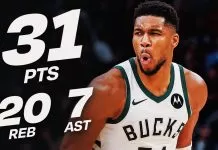 Giannis dominates with 31 points and 20 rebounds as Bucks edge Raptors