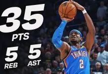 Gilgeous-Alexander lifts Thunder past Rockets in double-overtime thriller